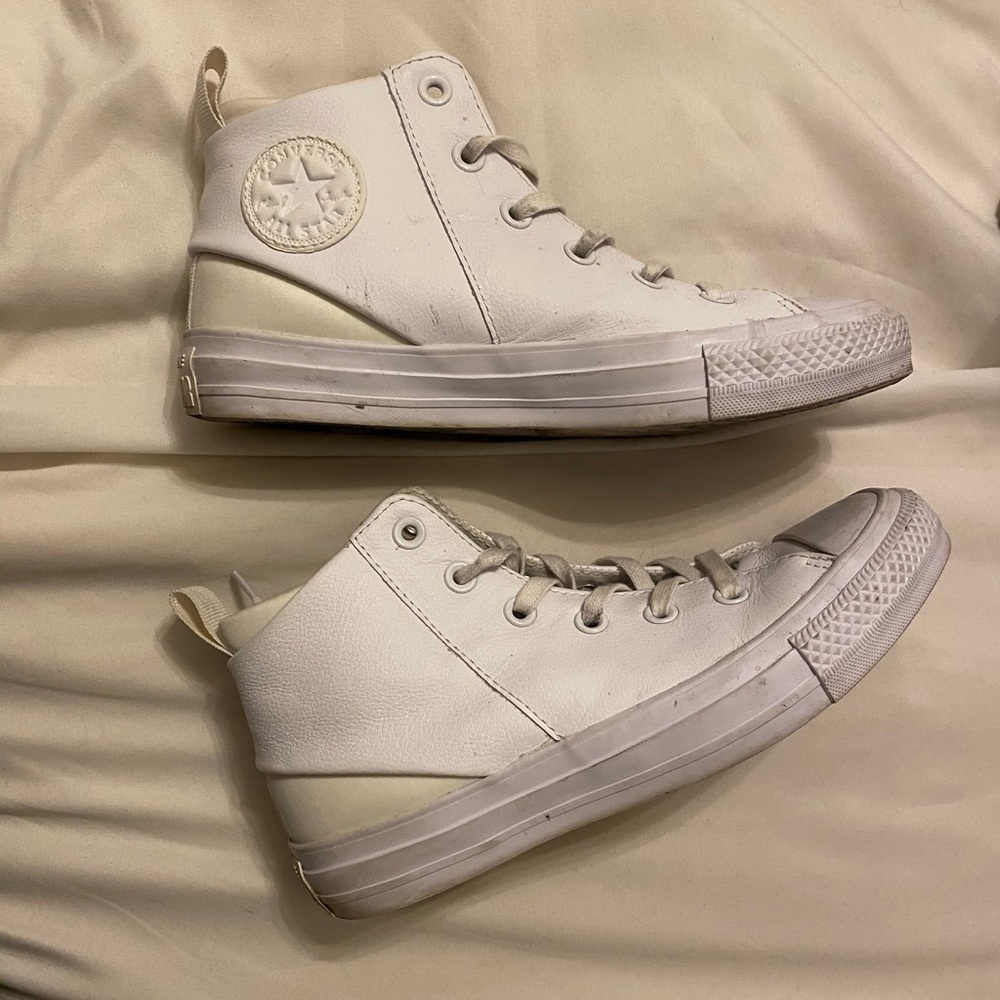 Leather converse